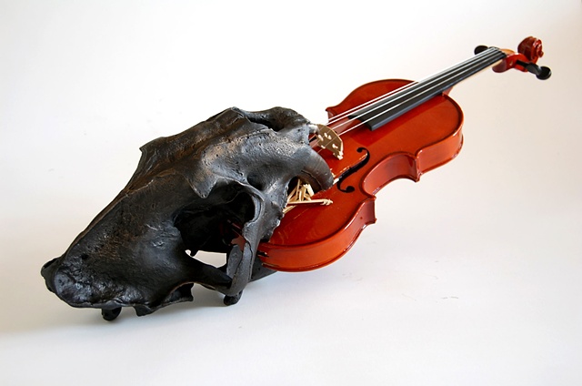  Maskull Lasserre Art Artist Portfolio Artwork Collection Sculpture Public Art Masquel Drawing Montreal Pierre Francois Ouellette Art Contemporain Violin Saber tooth Tiger Skull 