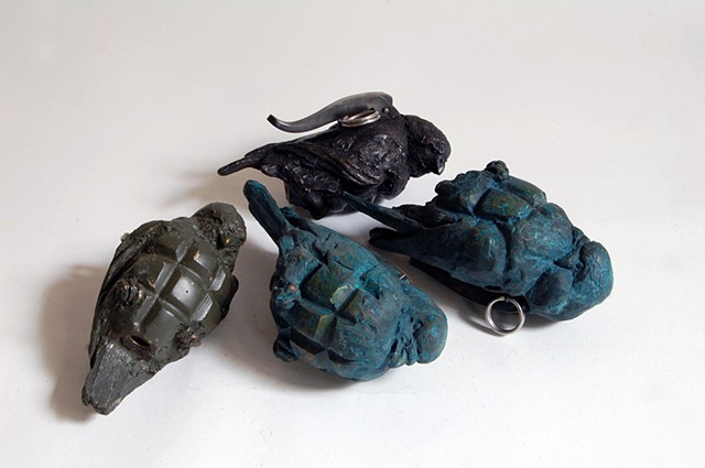 Grenade birds, bird grenade, maskull lasserre, canadian forces artist program, Afghanistan 
