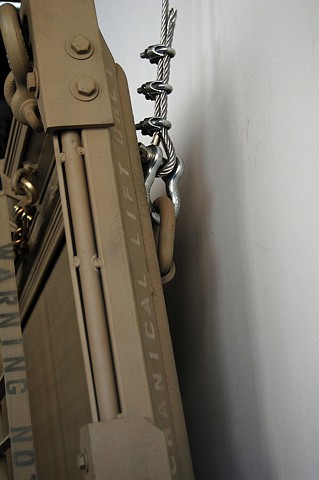 Grand Narrative
(detail)
Hanging hardware - 3/8" cable with shackles 