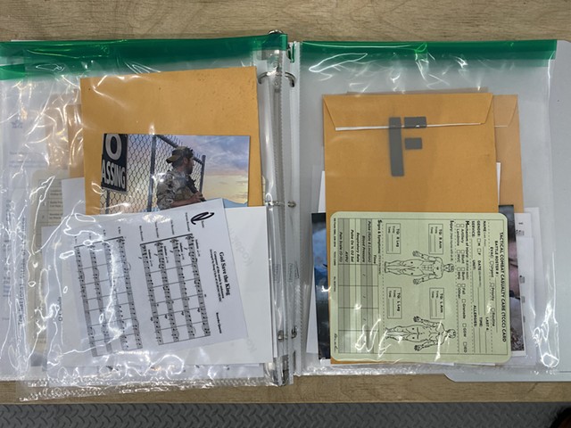 ATF corrispondence and mission envelope content binder 
