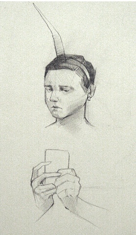 Lyndsea Cherkasky - UNO - graphite on paper - draw show - mexico