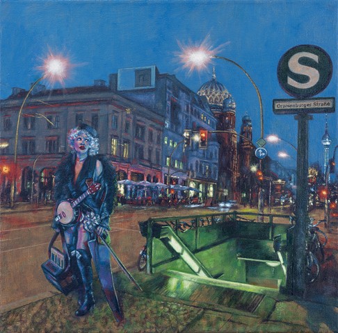 Bootjob-Else Arrives late for work at The Blue Stocking A3 Ltd Ed Print