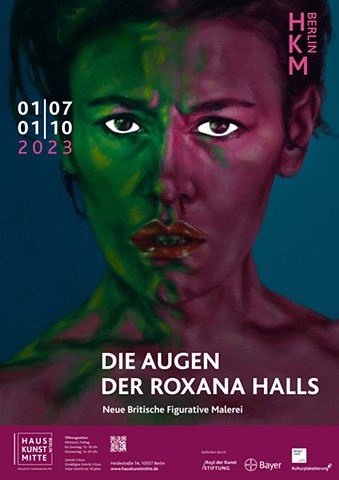 DIE AUGEN DER ROXANA HALLS A3 poster