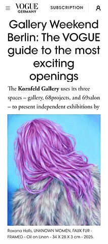 VOGUE GERMANY - GALLERY WEEKEND BERLIN: THE VOGUE GUIDE TO THE MOST EXCITING OPENINGS - POPCORN AND PICKLES AT KORNFELD GALERIE