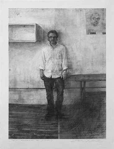 Self-Portrait in Studio