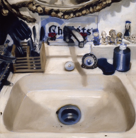 gabel karsten oil painting sink still lives handmade austin fine art