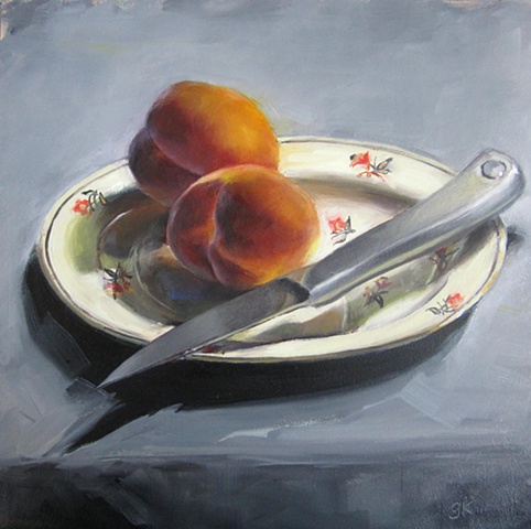 still life, fruit, oil painting