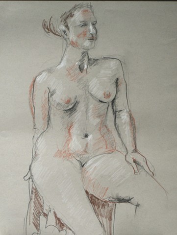 Seated Female Nude 3