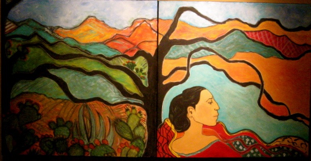 colorful landscape painting