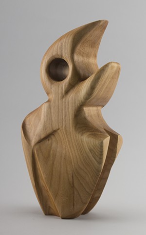 abstract wood sculpture