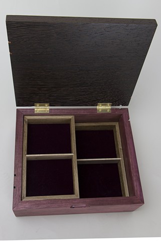 Purpleheart and Wenge Jewelry Box