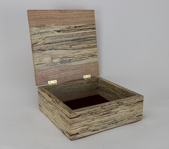 Spalted Red Oak Jewelry Box