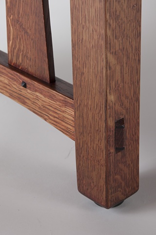 Detail of Craftsman Style Coffee Table