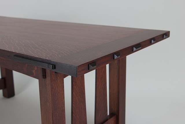 Craftsman Style Coffee Table Detail