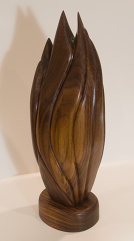 sculpture, walnut