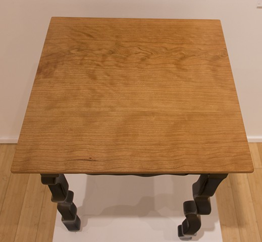 side table, cherry, curly cherry