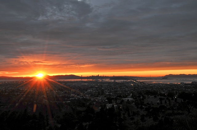 Sunset Over The San Franisco Bay