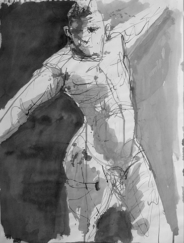 Male Figure, Arms Outstretched