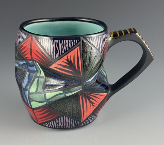 Folded Cup, 2025, 3.75"x3"x5.5"