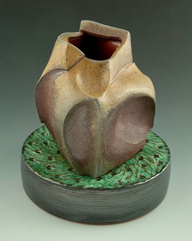 Stoneware Vase on Drain