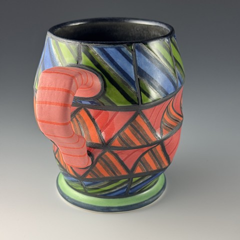 Folded Cup, 2025, 5"x3.5"x5.5", verso