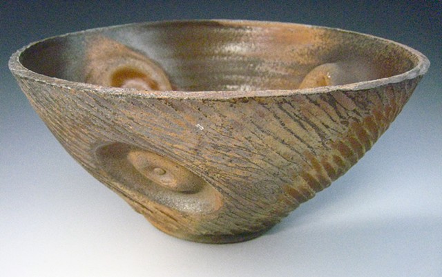 Bowl, Cone 10 Stoneware, Wood Fired