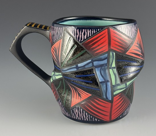 Folded Cup, 2025, 3.75"x3"x5.5", verso