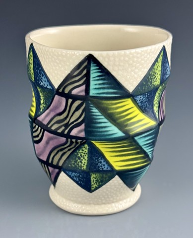 Folded Sipper, 2025, 3.5"x3", verso