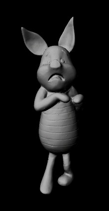 Piglet Maquette for Disney Animation