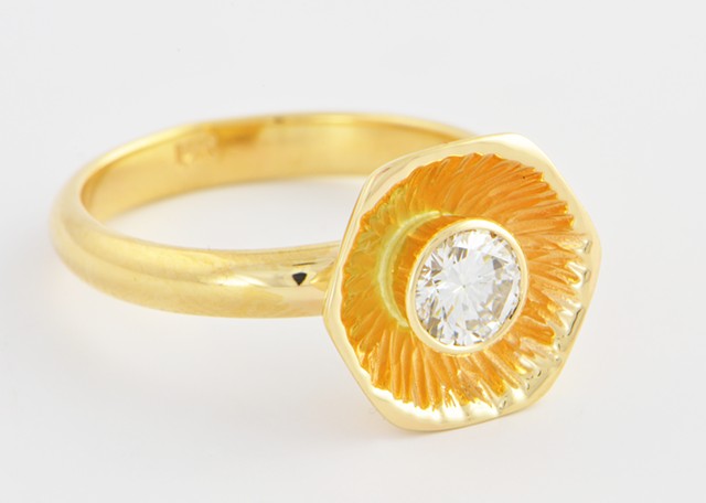14ky Gold and Diamond Wedding Ring