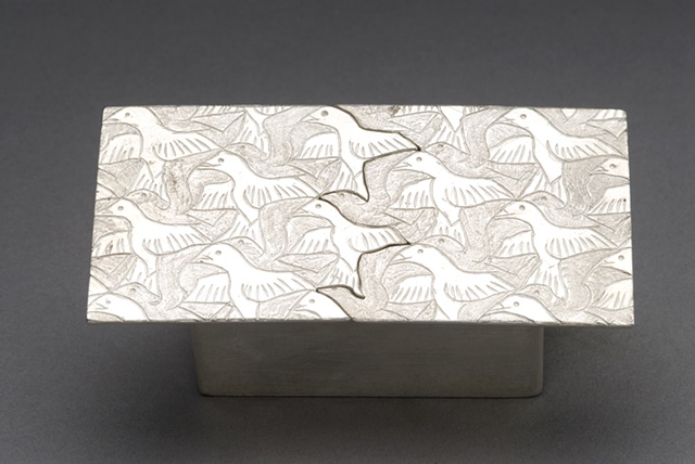 Chased Silver Box