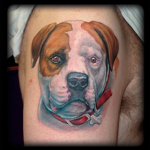 crucial tattoo studio salisbury maryland tattoos bulldog portrait jon kellogg