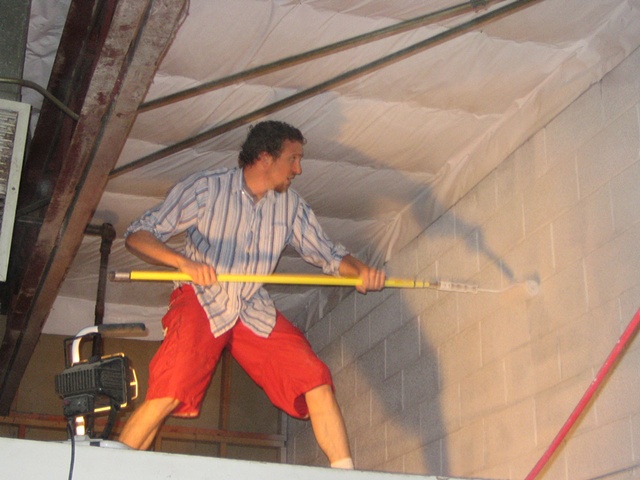 Painting the interior of the building