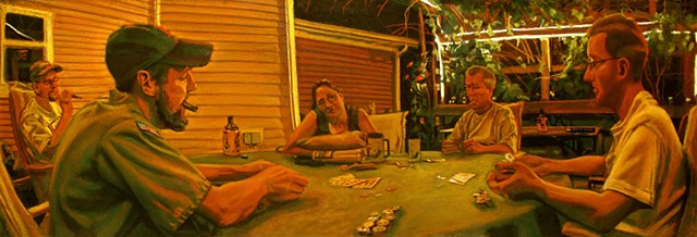 Poker players night cigars blowtorch Mississippi Mud
