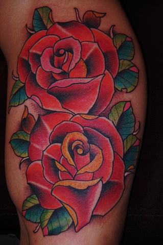roses. Inner arm