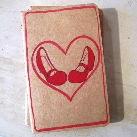 Linda Boucher's range of Moleskine notebooks are extremely popular, and make great gifts. This particular book is perfect for a shoe addict, and features a cute pair of red Mary Janes, surrounded by a red love heart. Linda's work has been loved and admire
