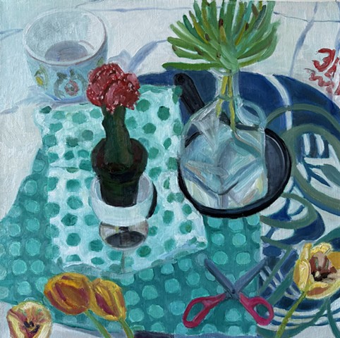 Cactus and Tulips