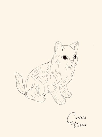 Porcelain kitty