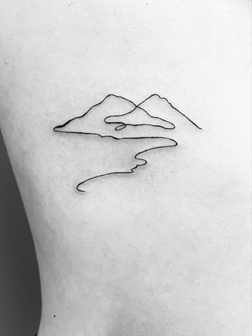 Minimalistic mountains ~ detail