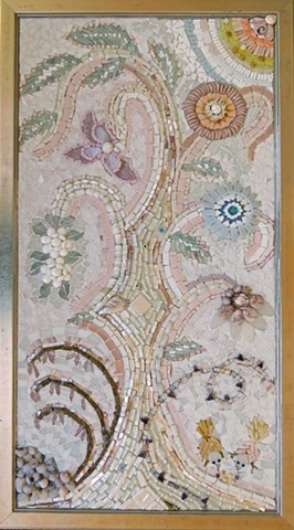 mosaic, flower, prabale of sower, god, possibilities, dream, sub, pink, white, monochromatic