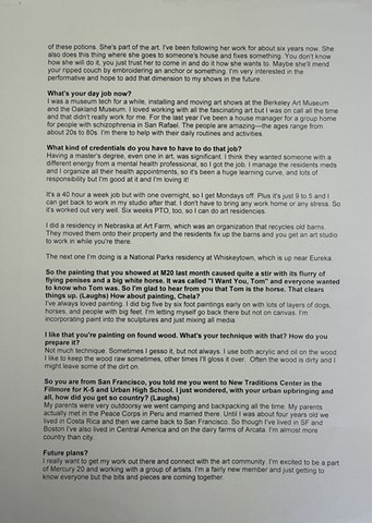 last page of interview
