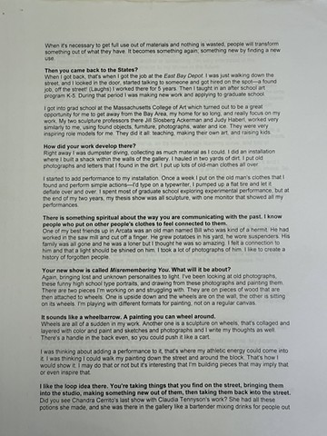continued interview