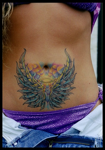 Tattoo girl wings halo tattoos  salisbury maryland