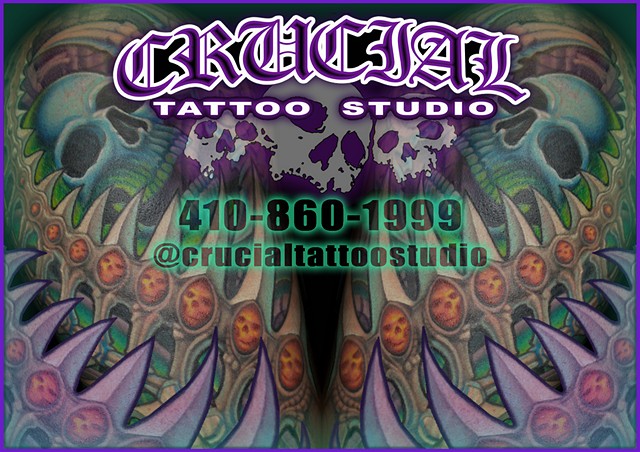 Crucial Tattoo Studio best Maryland Best Tattoos Delaware Virginia best Ocean City Artist artists best tattoo shop