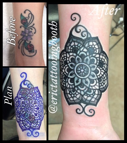 Right hand Mandala cover-up by Jacob Redmond at Atlas Tattoo in Portland,  Oregon : r/tattoos