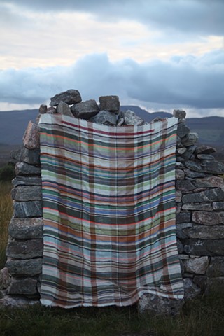natural dyes, woven installation, stephany latham, textiles, weaving