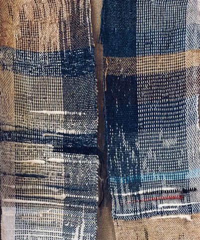 Indigo Weaving - Completed on a Rigid Heddle Loom