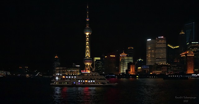 Shanghai Pudong Nighttime Skyline 2011 #2