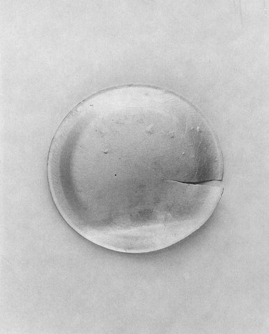 Silver gelatin print of a found object, polystyrene plate, printed on vintage Agfa Brovira