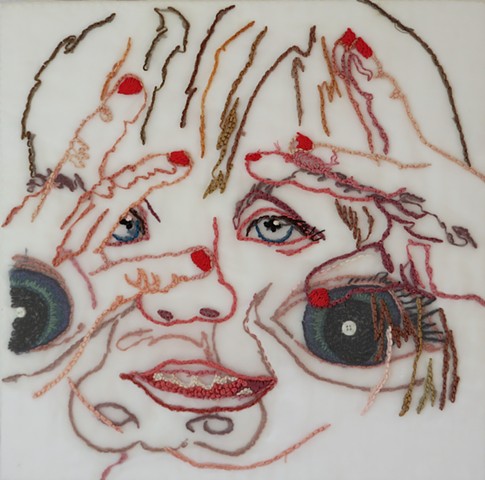 Eyes/child/face/SanFrancisco/Fiber/Embroidery